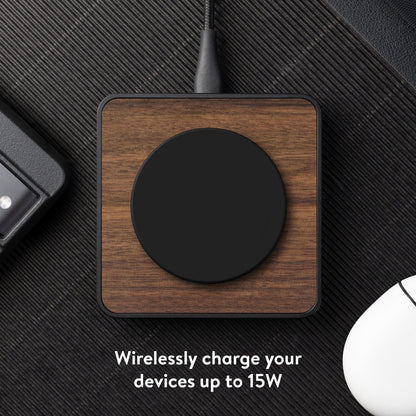Walnut Wireless Charging Pad