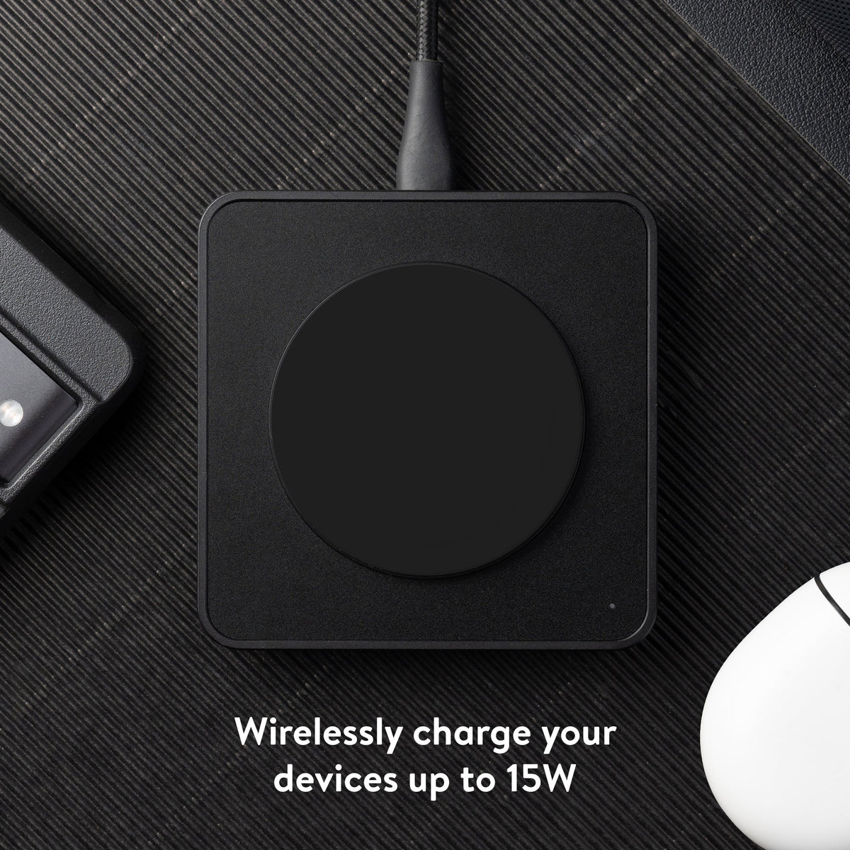 Matte Black Wireless Charging Pad