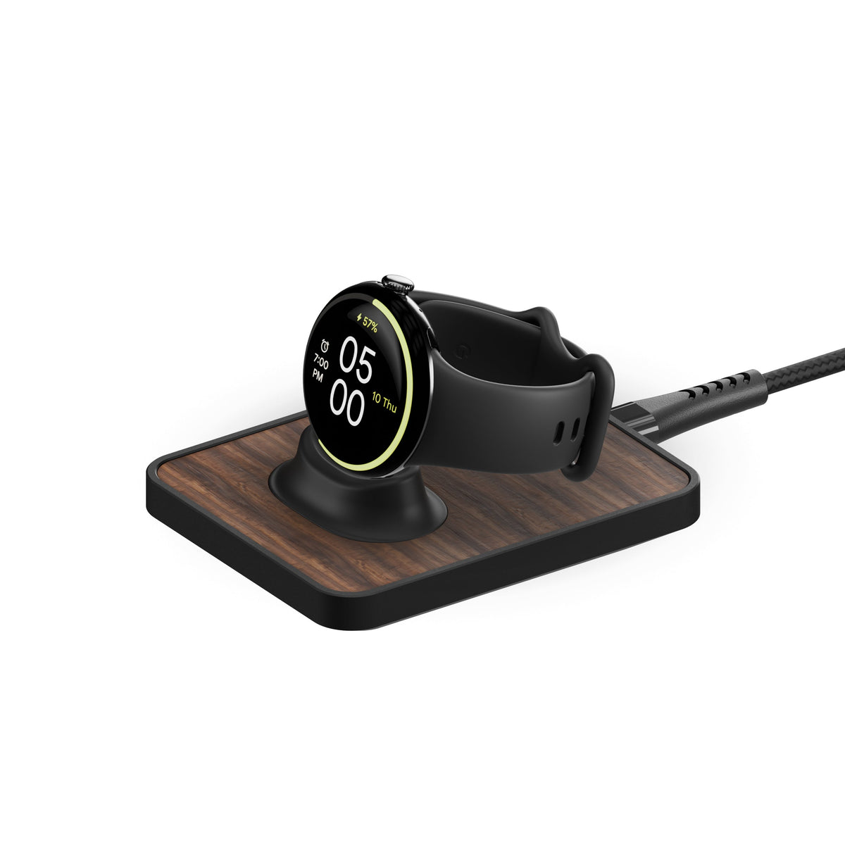Wireless Pixel Watch Charger  - Walnut